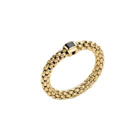 FOPE Souls Flex'it Ring mit schwarzem Diamanten 09E08AX_BN_G_XGX_0XS