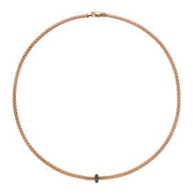 FOPE Prima Halskette mit schwarzen Diamanten 74508CX_BN_R_X1X_043