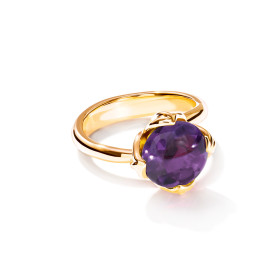 Tamara Comolli TULIP Ring Small mit Amethyst R-TUL-s-Am-yg