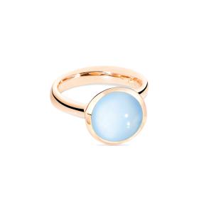 Tamara Comolli BOUTON Ring large Blauer Chalcedon R-BOU-l-ChBl-rg