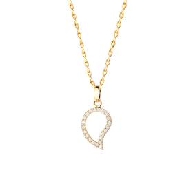 Tamara Comolli SIGNATURE Anhänger small mit Diamant Pavé  P-Sig-s-pl-yg
