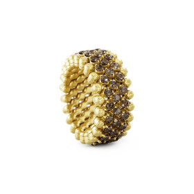 Serafino Consoli Brevetto Multi-Size Ring RMS 5M2 YG BRD