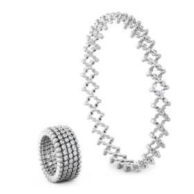 Serafino Consoli Serafino Multi-Size Ring und Armreif S.RB 5HM2 WG WD