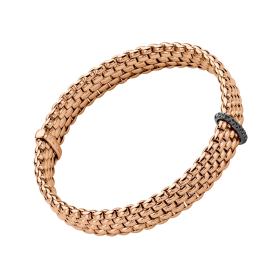 FOPE Panorama Flex'it Armband mit schwarzen Diamanten 58604BX_BN_R_X1X_0XS