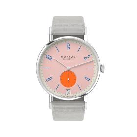 NOMOS Glashütte Tangente 38 Datum Flamingopink  179.S12