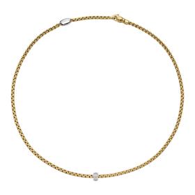 FOPE Eka Halskette mit Diamanten in Rautenfassung 73101CX_BB_G_XBX_043