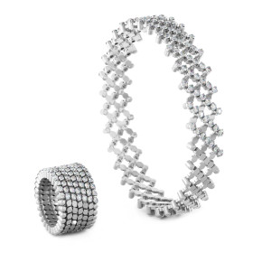 Serafino Consoli Serafino Multi-Size Ring und Armreif S.RB 7H2 WG WD