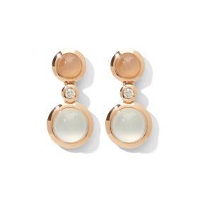 Tamara Comolli Bouton 2 Cabochon Ohrringe Camel E-BOU-2-Camel-Clrg