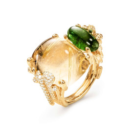 Ole Lynggaard Copenhagen BoHo Doppelring mit Diamant-Pavé A3205-405