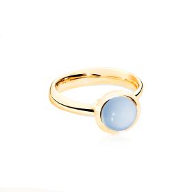 Tamara Comolli BOUTON Ring small Chalcedon R-BOU-s-ChBl-yg