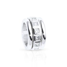 Tamara Comolli CURRICULUM VITAE Ring Weiße Diamanten R-CV77-14-PrL-wg