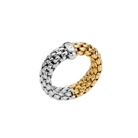 FOPE Essentials zweifarbiger Flex'it Ring mit flachem Kettengeflecht 08E02AX_XX_2_XBX_00S