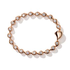 Tamara Comolli SNOWFLAKES Armband Rivière Classic / 'Blush'  B-SF-Riv-Cl-Blu-rg