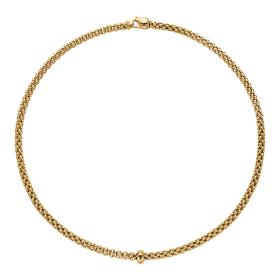 FOPE Solo Halskette mit schwarzen Diamanten 62306CX_BN_G_XGX_043