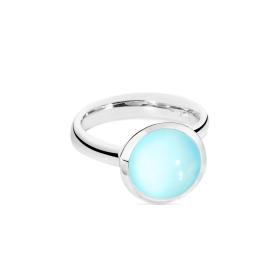 Tamara Comolli BOUTON Ring large Aqua Chalcedon R-BOU-l-ChAq-wg