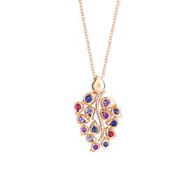 Tamara Comolli SNOWFLAKES Anhänger Leaf Classic 'Wildberry' P-SF-L-ClWB-rg