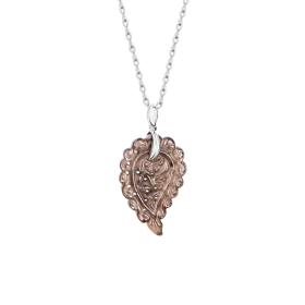 Tamara Comolli INDIA Leaf Anhänger small Rauchquarz P-IND-s-Smo-wg