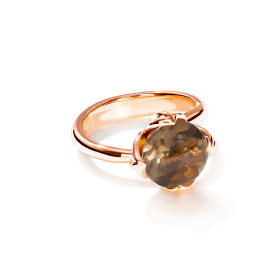 Tamara Comolli TULIP Ring Small mit Rauchquarz R-TUL-s-SmQu-rg