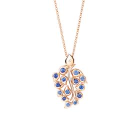 Tamara Comolli SNOWFLAKES Anhänger Leaf Classic 'Sky' P-SF-L-ClSky-rg