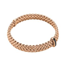 FOPE Panorama Flex'it Armband mit schwarzen Diamanten 52504BX_BN_R_XRX_0XS