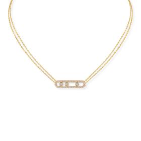 Messika Move Classique Pavé Halskette 03994-YG
