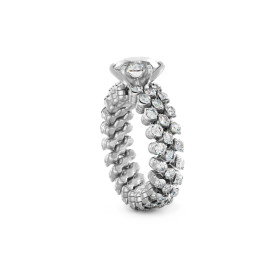 Serafino Consoli Brevetto Solitaire Multi-Size Ring RMS SL WD 125 3F2 WG WD