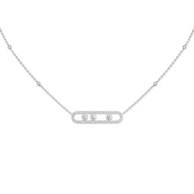 Messika Move Classique Pavé Halskette 03994-WG