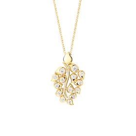 Tamara Comolli SNOWFLAKES Anhänger Leaf Classic P-SF-L-Cl-yg