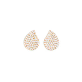 Tamara Comolli SIGNATURE Large Ohrringe mit Diamant Pavé  E-Sig-l-p-rg