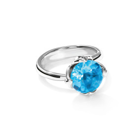 Tamara Comolli TULIP Ring Small mit Swiss Topas R-TUL-s-ToSw-wg