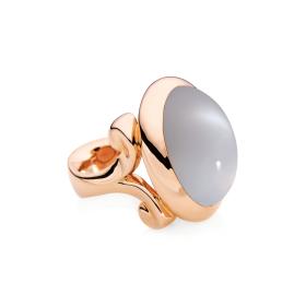 Tamara Comolli HIPPIE GLAM Ring large Grauer Mondstein R-HG-l-MoGr-rg