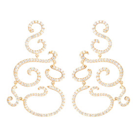 Ole Lynggaard Copenhagen Love Bands Chandelier-Ohrringe A2603-404