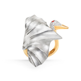 Ole Lynggaard Copenhagen Cranes Ring Medium A3093-402