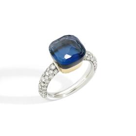 Pomellato Nudo Deep Blue klassischer Ring PAC0040O6WHRB0TTU