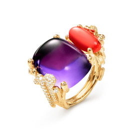 Ole Lynggaard Copenhagen BoHo Doppelring mit Diamant-Pavé A3205-404