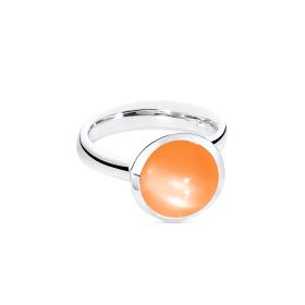 Tamara Comolli BOUTON Ring large oranger Mondstein R-BOU-l-MoOr-wg