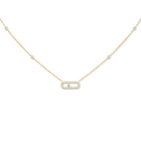 Messika Move Uno Pavé Halskette 04708-YG