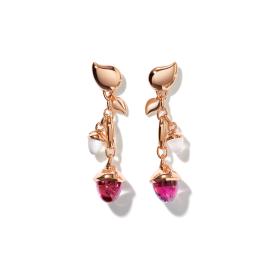 Tamara Comolli MIKADO Ohrringe Dangling 2 Acorns 'Blush' E-M-d-2-Blu-rg