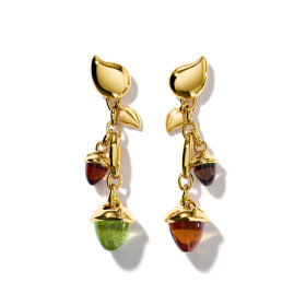 Tamara Comolli MIKADO Ohrringe Dangling 2 Acorns 'Indian Summer' E-M-d-2-IS-yg