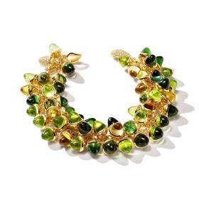 Tamara Comolli MIKADO Armband Flamenco Charm 'Rainforest' B-MFL-RF-p-yg