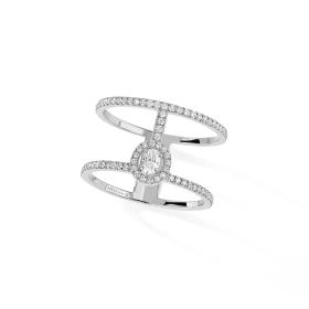 Messika Glam'azone 2 Rows Pavé Ring 05237-WG