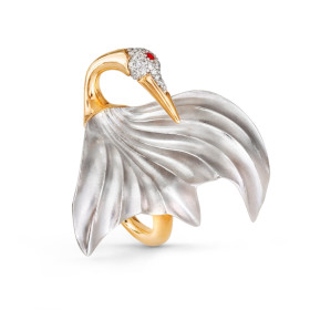 Ole Lynggaard Copenhagen Cranes Ring Groß A3094-402