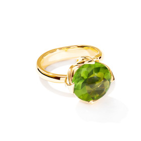 Tamara Comolli TULIP Ring Large mit Peridot R-TUL-l-Per-yg