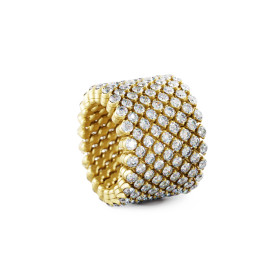 Serafino Consoli Brevetto Multi-Size Ring RMS 9F2 YG WD