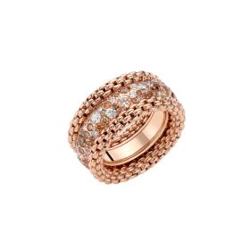 FOPE Bubble Ring mit weissen und braunen Diamanten 71208AX_PW_R_XRX_140