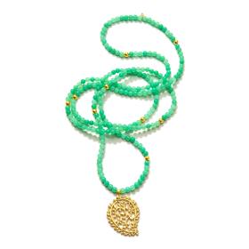 Tamara Comolli INDIA Halskette Chrysoprase N-IND-Chry-Dre-yg