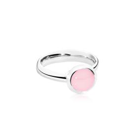 Tamara Comolli BOUTON Ring small pinker Chalcedon R-BOU-s-ChPi-wg