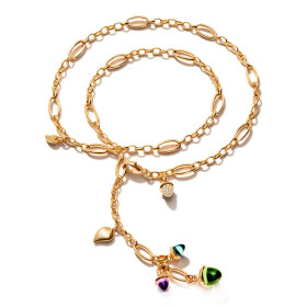 Tamara Comolli MIKADO Halskette 'Aurora' mit Diamant-Pavé N-M-Del51-Aur-p-rg