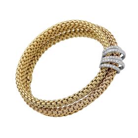 FOPE Solo Flex'it Armband mit Pavébesatz 65106BX_PB_G_XBX_00S
