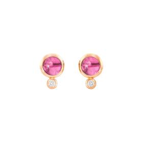 Tamara Comolli BOUTON Ohrringe rosa Turmalin E-BOU-TuRo-Cl-rg